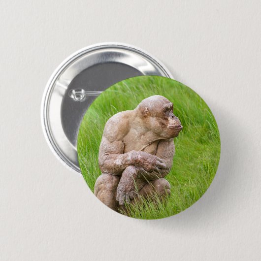 Hairless Chimpanze Button (Vorne & Hinten)