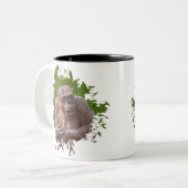 Hairless Chimpanze Zweifarbige Tasse (Vorderseite Links)