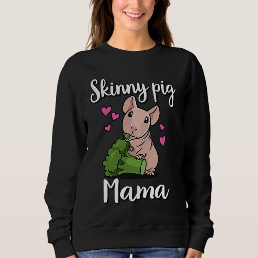 Hairless Guinea Pig  7 Sweatshirt (Vorderseite)