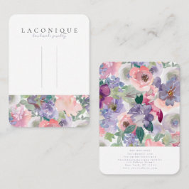 Hairpin Display | Floral | Wasserfarbe | Lila BuU Visitenkarte