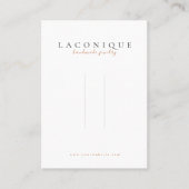 Hairpin Display | Leoparddruck | Aquarellfarben Visitenkarte (Vorderseite)