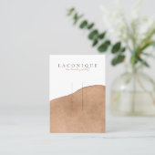 Hairpin Display | Neutral | Beige | Wasserfarbe Visitenkarte (Stehend Vorderseite)