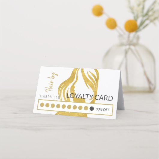Hairsalon Kundenbindungskarte Treuekarte (Vorderseite)