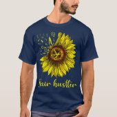 Hairstyist Hair Hustler St. Sunflower Gift T-Shirt (Vorderseite)