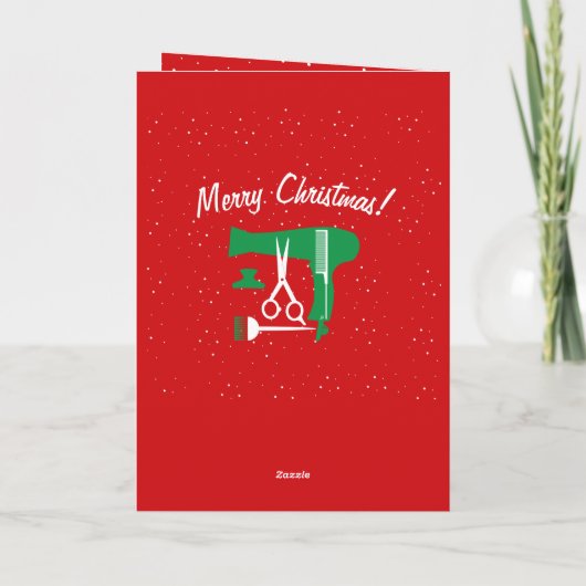 Hairstyles tools feiertagskarte (Rückseite)