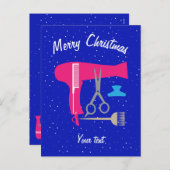 Hairstyles tools feiertagspostkarte (Vorne/Hinten)