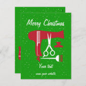 Hairstyles tools feiertagspostkarte (Vorne/Hinten)