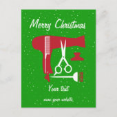 Hairstyles tools feiertagspostkarte (Vorderseite)