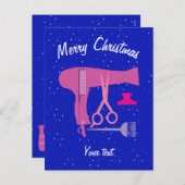 Hairstyles tools feiertagspostkarte (Vorne/Hinten)