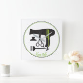 Hairstyles tools quadratische wanduhr (Zuhause)