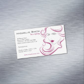 Hairstylingseinbrennen Haar der reizenden Magnetische Visitenkarte (Beispiel)