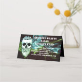 hairstylist barber loyalty card skull treuekarte (Vorderseite)