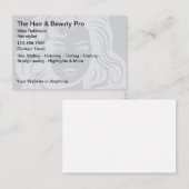 Hairstylist Einzigartiges Design für Visitenkarten Visitenkarte (Vorne/Hinten)