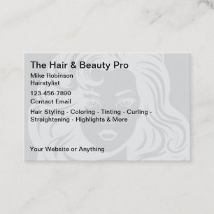 Hairstylist Einzigartiges Design für Visitenkarten Visitenkarte