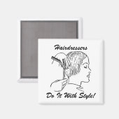HairStylist Frenzy Magnet (Vorderseite/Rückseite)
