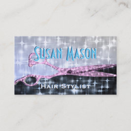 Hairstylist-Glitzer-Zauber Terminkarte