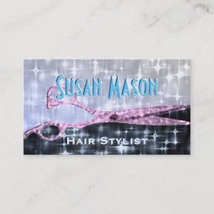 Hairstylist-Glitzer-Zauber Terminkarte