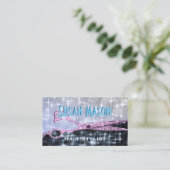 Hairstylist-Glitzer-Zauber Terminkarte (Stehend Vorderseite)