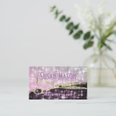 Hairstylist-Glitzer-Zauber Terminkarte (Stehend Vorderseite)