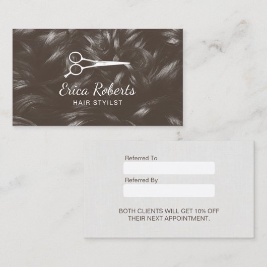 Hairstylist-Haar-Salon-berufliche Empfehlung (Vorne/Hinten)