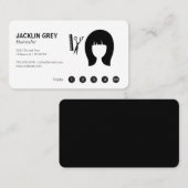 Hairstylist Loyalty Punch Treuekarte (Vorne/Hinten)