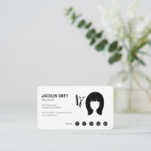 Hairstylist Loyalty Punch Treuekarte (Stehend Vorderseite)