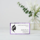 Hairstylist Modern Splash Design Business Card Visitenkarte (Stehend Vorderseite)