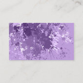 Hairstylist Modern Splash Design Business Card Visitenkarte (Rückseite)