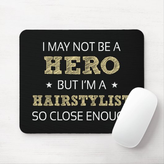 Hairstylist Novelty Mousepad (Mit Mouse)