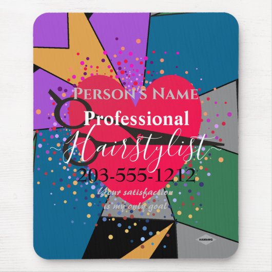 Hairstylist Promotional Mousepad HAMbyWG (Vorne)