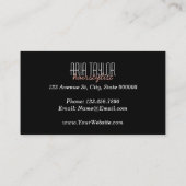 Hairstylist RoseGold Scissors MarmorVisitenkarte Visitenkarte (Rückseite)