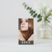 ★ Hairstylist-Schauspielerin-Modell modernes Visitenkarte (Stehend Vorderseite)