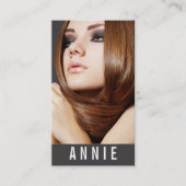★ Hairstylist-Schauspielerin-Modell modernes Visitenkarte (Vorderseite)