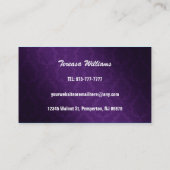 Hairstylist Scissors Visitenkarten Visitenkarte (Rückseite)