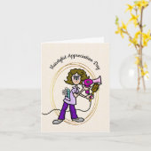 Hairstylist-Tageskarte Karte (Gelbe Blume)