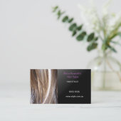 Hairstylist-Visitenkarte Visitenkarte (Stehend Vorderseite)