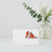 Hairstylist-Visitenkarten Visitenkarte (Stehend Vorderseite)