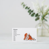 Hairstylist-Visitenkarten Visitenkarte (Stehend Vorderseite)