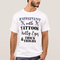 Hairstylist With Tattoos Pretty Eyes And Thick Thi