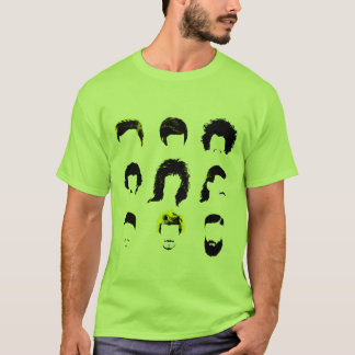 Hairvolution - Evolution der Frisuren der Männer T-Shirt