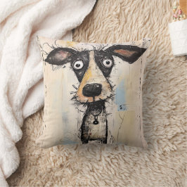 Hairy Abstrakt Dog Kissen
