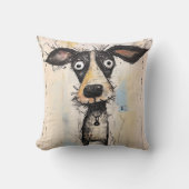 Hairy Abstrakt Dog Kissen (Vorderseite)