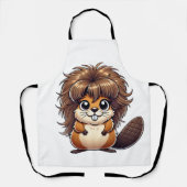 Hairy Beaver Kochen mit Wild Style Schürze (Vorderseite)