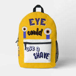 Hairy Eyeball Print Cut Sew Bag Bedruckter Rucksack