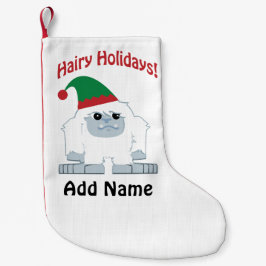 Hairy Holidays! Weihnachten Yeti Kleiner Weihnachtsstrumpf