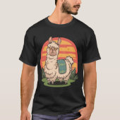 Hairy Lama, Llama Lover T-Shirt (Vorderseite)