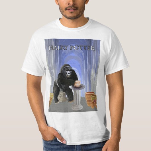 Hairy Potter Design T-Shirt (Vorderseite)