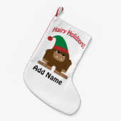 Hairy Urlaub! Weihnachts-Sasquatch Kleiner Weihnachtsstrumpf (Vorderansicht (hängend))