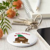 Hairy Urlaub! Weihnachts-Sasquatch Schlüsselanhänger (Seite)