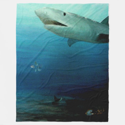 Haischwimmen Fleecedecke (Vorderseite)